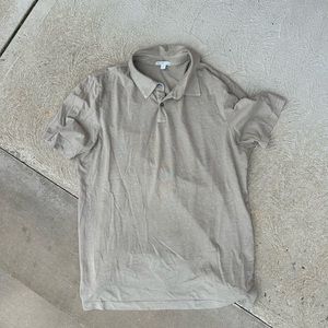 James Perse Sueded Jersey Polo